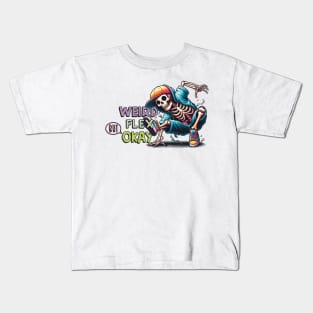 Hip Hop Skeleton Kids T-Shirt